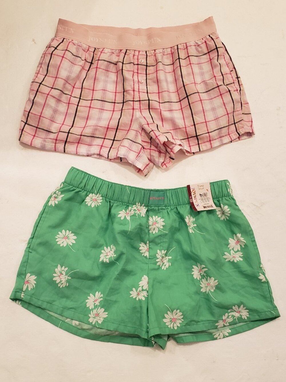 Set of Two Pairs of JoySpun Sleep Pajama Boxer Short